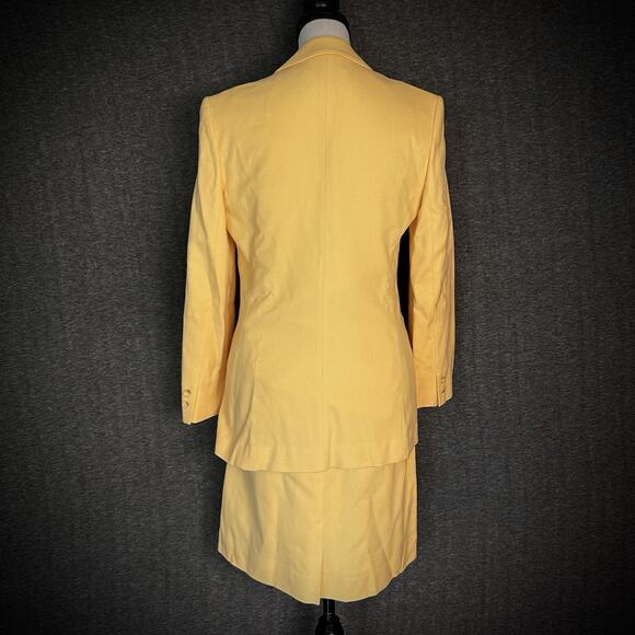 Vintage Pendleton Women’s Blazer And Pencil Skirt 100% Virgin‎ Wool Yellow Sz. 4 - Picture 5 of 16